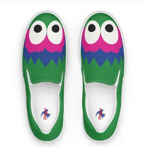 Philadelphia Phillies Canvas Slip On Sneakers Womens Sz 7 NWOT - Picture 1 of 10